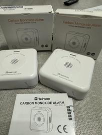 2 Rilevatori Monossido Carbonio Heiman Allarme CO