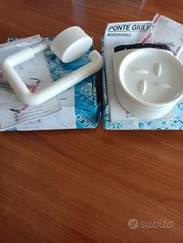 Set portasapone e portarotoli NUOVI 