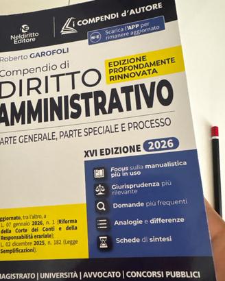 Manuale NLD 2026 diritto amministrativo