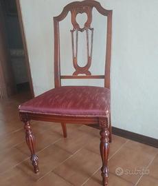 sedia in legno