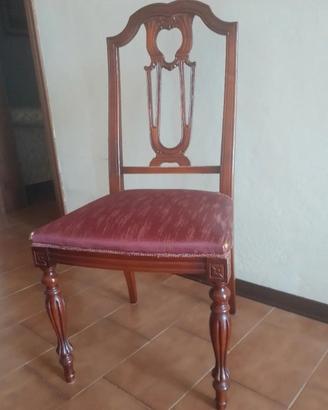 sedia in legno