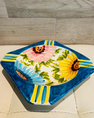Posacenere in Ceramica - Fiori di Vietri -