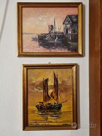 quadri olio su tela provenienza Cina