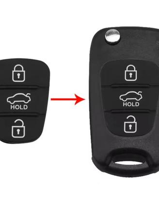 2 pezzi Bottoni Ricambio Chiave  kia Hyundai 