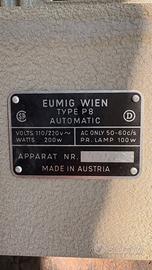 Cineproiettore Vintage Eumig Wien P8 Automatic