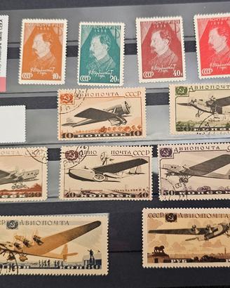 Francobolli Russia URSS CCCP serie 1934 + 1937