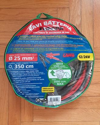 Cavi Batteria Lampa Europa - 350cm - 350A - 25mm²