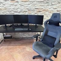 Postazione completa da lavoro/gaming .