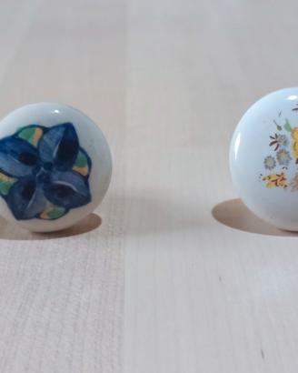 Pomelli in Ceramica e Bocchette Copritoppa Ottone