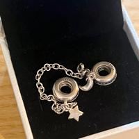 Charme pandora sicurezza luna e stella