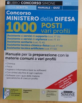 Concorso Simone - Ministero della Difesa vari 2025