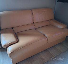 divano in pelle 2 posti marca FT salotti 