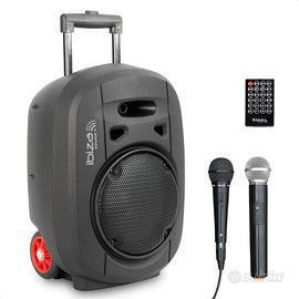 Ibiza Altoparlante bluetooth portatile da 8" 400 W