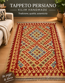 Tappeto Persiano Kilim Fatto a Mano 200*140