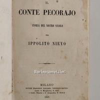 NIEVO, IL CONTE PECORAJO, 1857 - prima edizione