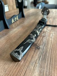 Spada giapponese da collezionismo con supporto