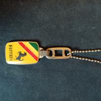 PORTACHIAVI   FERRARI  (TRICOLORE   DIAGONALE)