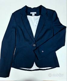 Blazer donna H&M tg. 36 blu scuro elegante foderat