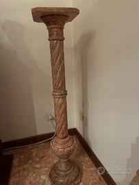 Colonna in marmo rosa