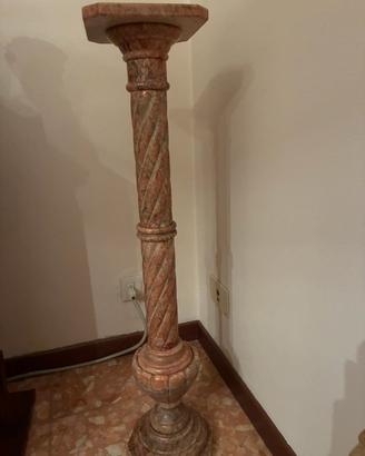 Colonna in marmo rosa