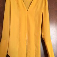 Camicia/Casacca elegante colore ocra taglia 42