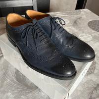 Mocassini n.44 blu notte eleganti pelle come nuovi