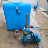 Elettropompa con serbatoio sottoscala