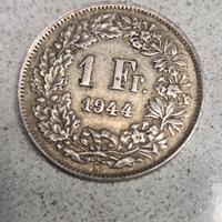 moneta 1 Fr. 1944 Svizzera 