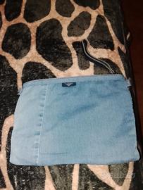 Borsa jeans artigianale con tasche