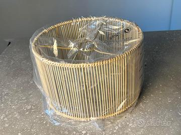 Lampadario da soffitto in rattan