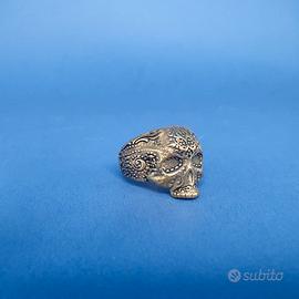 ANELLO VINTAGE "PIETRO FERRANTE" TESCHIO COLOR ORO