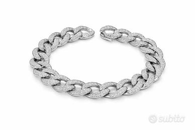 Bracciale catena oro e diamanti