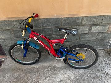 MTB bambino 20” con marcia e doppio ammortizzatore