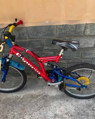 MTB bambino 20” con marcia e doppio ammortizzatore