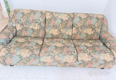 Divano 3p. Artigianale+2poltrone coordinate