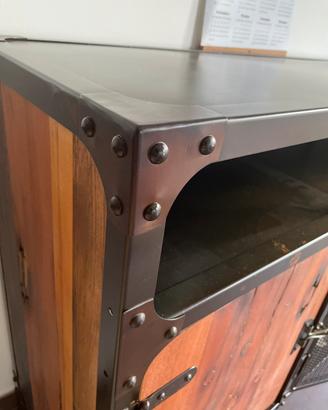 Madia Stile Industrial - legno e ferro