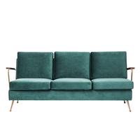 Divano Kare Design Gamble 3 posti in velluto