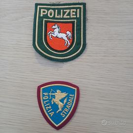 Distintivi Polizia Tedesca  e Italiana.
