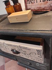 Coppia di comodini in legno – stile industrial