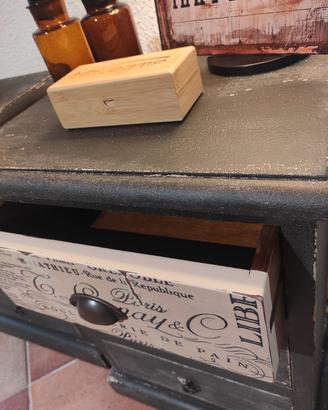 Coppia di comodini in legno – stile industrial