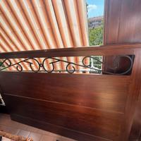 Struttura letto legno massello