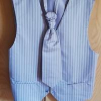 Completo uomo cravatta e gilet panciotto elegante