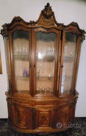 Vetrina Buffet Antica in Stile Barocco – Intarsiat