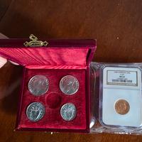 100 LIRE ORO PIO XII SERIE 1949 CARDINALIZIA RARIS