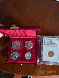 100 LIRE ORO PIO XII SERIE 1949 CARDINALIZIA RARIS