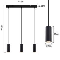 Lampada a sospensione in metallo nero diametro 44