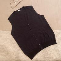 gilet di lana Luigi Borrelli col. grigio tg. 52 XL