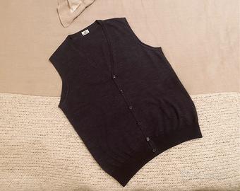 gilet di lana Luigi Borrelli col. grigio tg. 52 XL