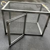 Gabbia trasportino box in alluminio auto cane