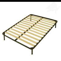 Rete in ferro.190x160 doghe in legno + materasso
R